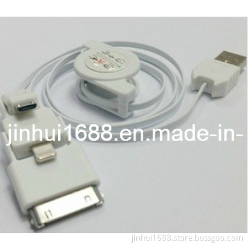 Retractable Cable for iPhone 5 iPhone 4 and Micro (3 in 1)